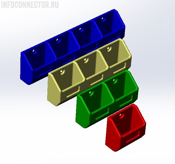 Лотки на 3D принтере SolidWorks