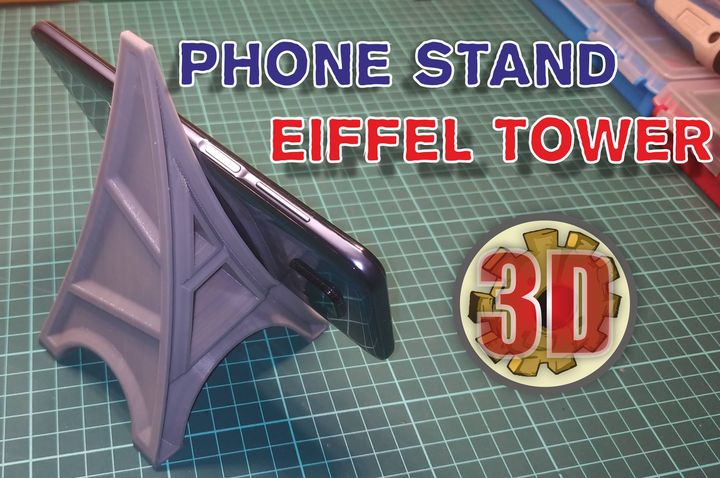 Подставка для телефона «Эйфелева башня» на 3D принтере