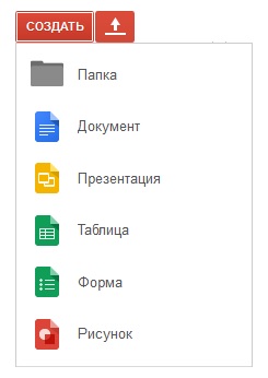Создание документа в Google Docs