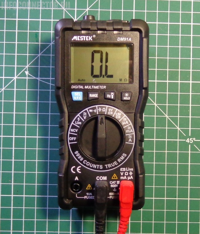 Мультиметр MESTEK DM91A. Внешний вид